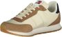 Tommy Hilfiger Sportieve Beige Veterschoenen met Bruine en Blauwe Details Beige Heren - Thumbnail 7