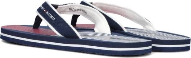 Tommy Hilfiger Sportieve Blauw Rood Teenslippers Multicolor Heren