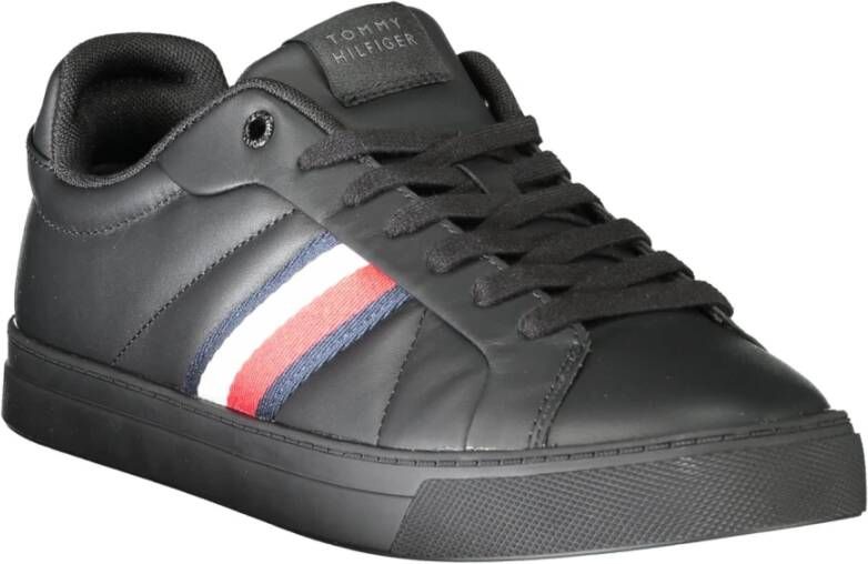 Tommy Hilfiger Sportieve Herenschoenen Zwart Vetersluiting Black Heren