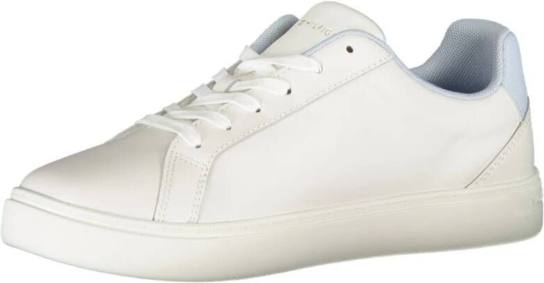 Tommy Hilfiger Sportieve Veterschoenen Wit Contrast Logo White Dames