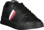 Tommy Hilfiger Zwarte Polyester Sneaker met Contrasterende Details Black Heren - Thumbnail 7