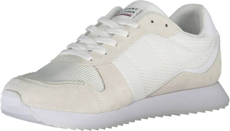 Tommy Hilfiger Sportieve witte sneakers met logodetail