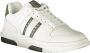 Tommy Hilfiger Sportieve Witte Sneakers Groene Details Print White Heren - Thumbnail 7