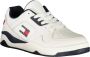 Tommy Hilfiger Sportieve witte vetersneakers met contrastdetails en logoprint Multicolor Heren - Thumbnail 12