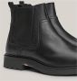 Tommy Hilfiger Zwarte Chelsea Enkellaarzen voor Mannen Black Heren - Thumbnail 8