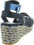 Tommy Hilfiger Sleehaksandaaltjes COLORFUL WEDGE SATIN SANDAL zomerschoen sandaal keilhak met verstelbare gesp - Thumbnail 6