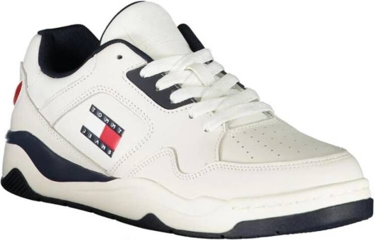 Tommy Hilfiger Stijlvolle Lace-Up Sneaker met Logo White Heren