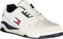 Tommy Hilfiger Sportieve witte vetersneakers met contrastdetails en logoprint Multicolor Heren - Thumbnail 18
