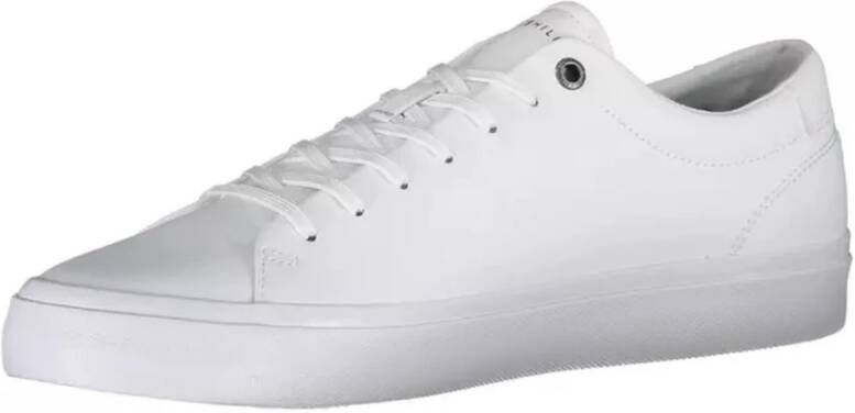 Tommy Hilfiger Stijlvolle Witte Polyester Sneaker Wit Heren