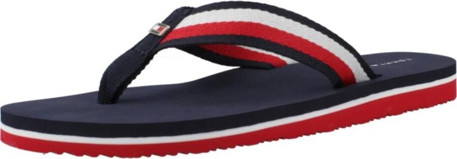 Tommy Hilfiger Strand Sandaal Flip Flops Blue Dames