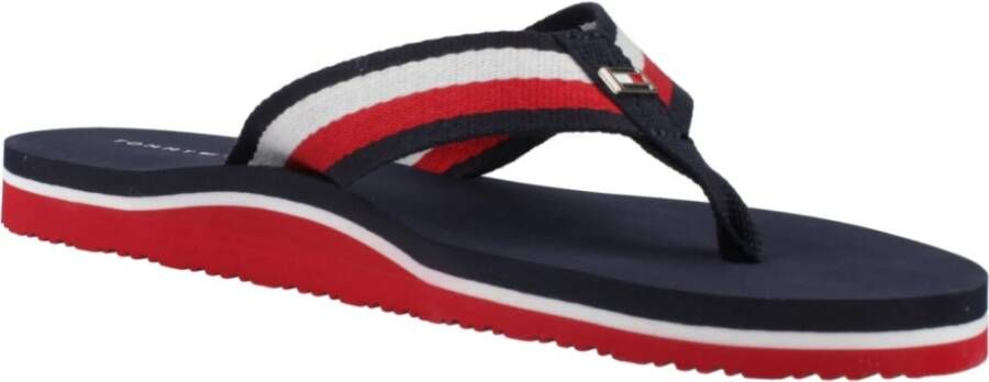 Tommy Hilfiger Strand Sandaal Flip Flops Blue Dames