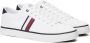 Tommy Hilfiger Strepen Mesh Vrijetijdssneakers Wit White Heren - Thumbnail 3