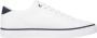 Tommy Hilfiger Strepen Mesh Vrijetijdssneakers Wit White Heren - Thumbnail 6