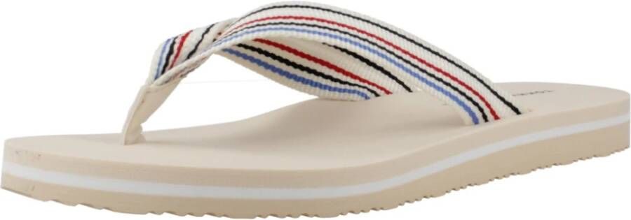 Tommy Hilfiger Strepen Strand Sandaal Beige Dames