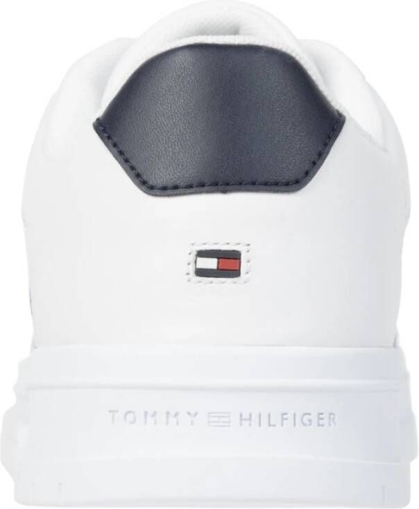 Tommy Hilfiger Strepen Vrijetijdssneakers Wit White Heren
