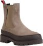 Tommy Hilfiger Suède Chelsea Laarzen Dames Herfst Winter Beige Dames - Thumbnail 3