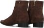 TOMMY HILFIGER Bruine Enkellaarsjes Th Suede Pointy Zip Bootie - Thumbnail 2