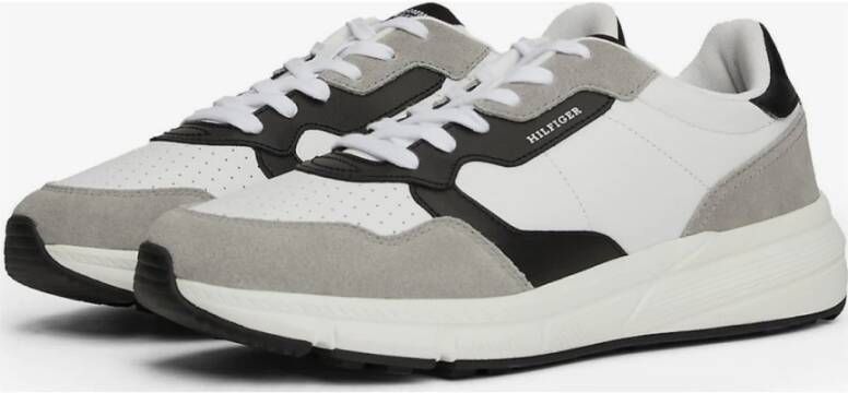 Tommy Hilfiger Suède Sneakers Wit Model Multicolor Dames