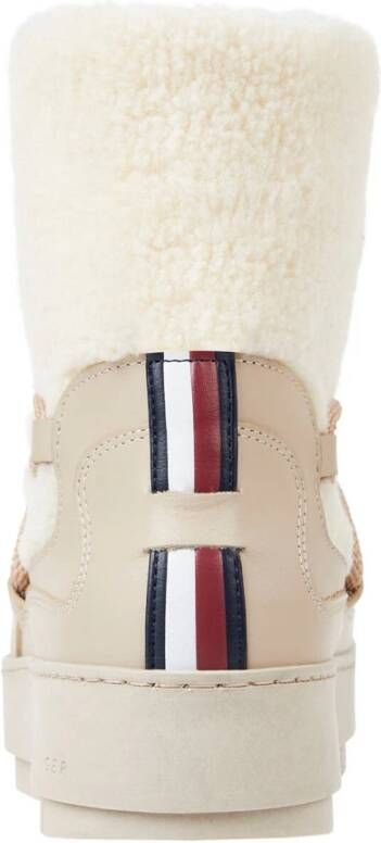 Tommy Hilfiger Teddy Snowboot Stijlvolle Laarzen Beige Dames