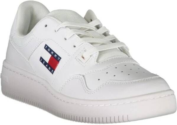 Tommy Hilfiger Urban Chic Wit Lederen Dames Sneakers White Dames