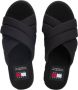 Tommy Hilfiger Urban Flatform Sandalen met Opvallende Lettering Black Dames - Thumbnail 5