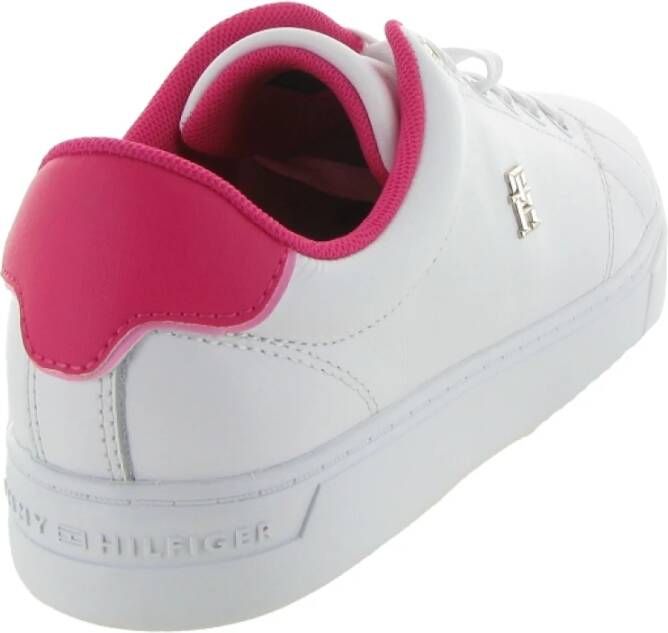 Tommy Hilfiger Verhoogde Sneaker Corporate Vulc White Dames