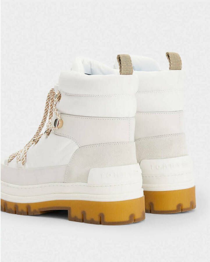 Tommy Hilfiger Veter boots Wit Dames