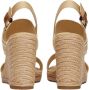 Tommy Hilfiger Sleehaksandaaltjes WEBBING HIGH WEDGE SANDAL zomerschoen sandaal wig hak met zij th-label - Thumbnail 10