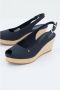 Tommy Hilfiger Alpargatas Iconic Elba Sling Back Sleehak Blue Dames - Thumbnail 10