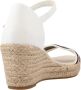 Tommy Hilfiger Gerecyclede Katoenen Sleehak Sandalen White Dames - Thumbnail 4
