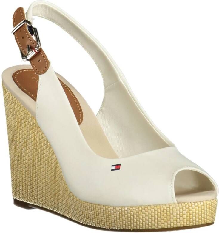 Tommy Hilfiger Iconic Elba Sling Back Sandalen Met Sleehak Grijs Vrouw - Foto 13