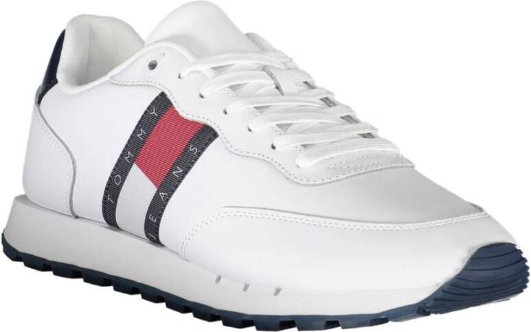 Tommy Hilfiger White Polyester Sneaker Wit Heren