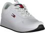 Tommy Hilfiger Sportieve witte vetersneakers met contrastdetails White Heren - Thumbnail 6