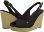 Tommy Hilfiger Sleehaksandaaltjes ICONIC ELENA SLING BACK WEDGE zomerschoen sandaal keilhak met verstelbare gesp - Thumbnail 42
