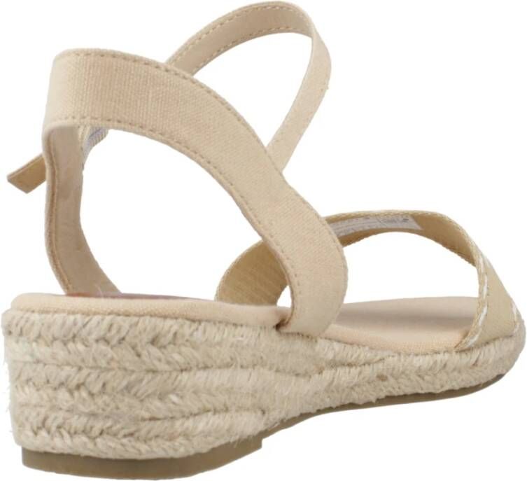Tommy Hilfiger Wig Sandalen voor Vrouwen Beige Dames