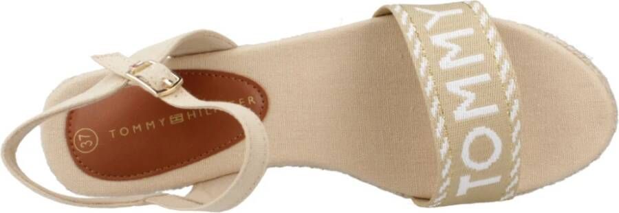 Tommy Hilfiger Wig Sandalen voor Vrouwen Beige Dames