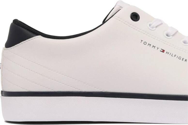 Tommy Hilfiger Wit Zwart Mand Sneakers