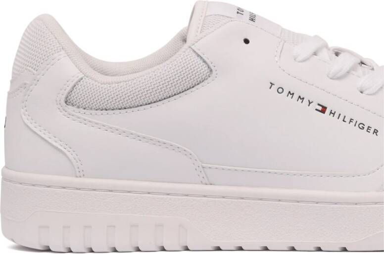 Tommy Hilfiger Sneakers TH BASKET CORE LEATHER ESS met gepolsterde schaprand vrijetijdsschoen lage schoen veterschoen - Foto 9