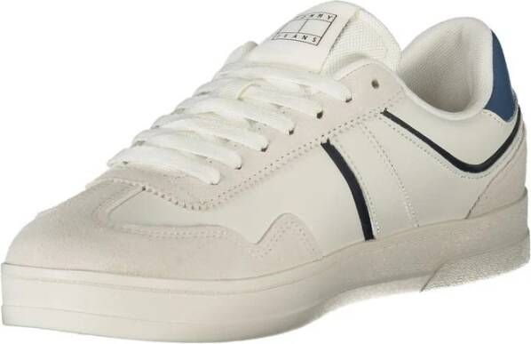 Tommy Hilfiger Witte Heren Sneaker Polyethyleen Sportieve Elegantie