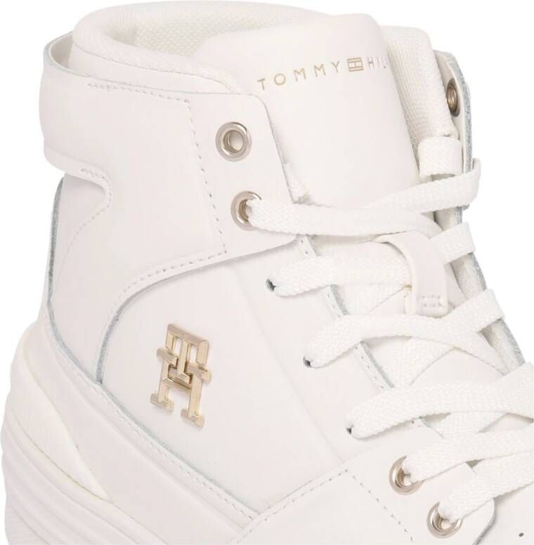 Tommy Hilfiger Witte hoge sneakers