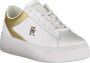 Tommy Hilfiger Witte Lace-Up Wedge Sneaker met Contrast White Dames - Thumbnail 8