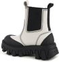 Tommy Hilfiger Witte Leren Chelsea Boots Lug Sole - Thumbnail 3