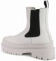 Tommy Hilfiger Witte Leren Chelsea Laarzen Platform Zool - Thumbnail 3
