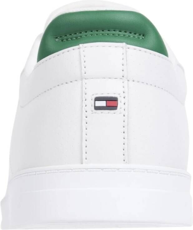 Tommy Hilfiger Witte leren court sneakers