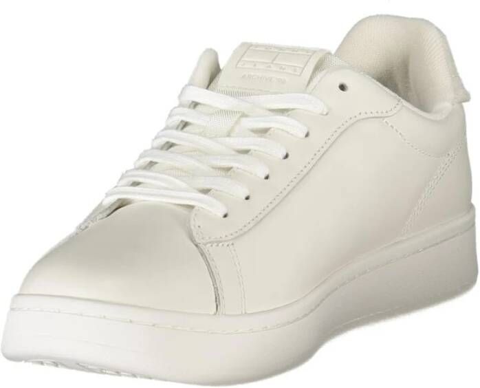 Tommy Hilfiger Witte Leren Heren Sneaker