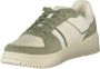Tommy Hilfiger Witte Leren Heren Sneaker Groene Accenten - Thumbnail 2