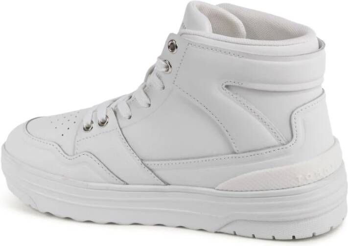 Tommy Hilfiger Witte Leren HighTop Sneakers