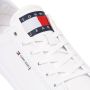 Tommy Hilfiger Witte Leren Lage Sneakers - Thumbnail 3