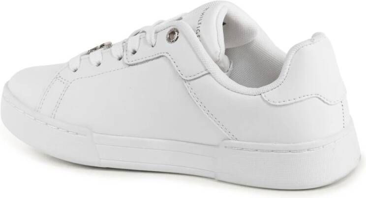 Tommy Hilfiger Witte Leren LowTop Sneakers