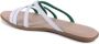 Tommy Hilfiger Witte Leren Platte Sandalen - Thumbnail 2